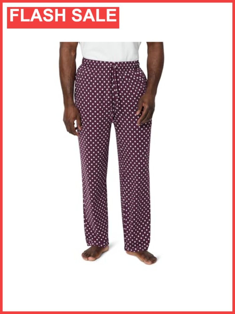 Men's Cotton Modal Sleep Pants Relaxed Fit Drawstring Lounge Bottoms